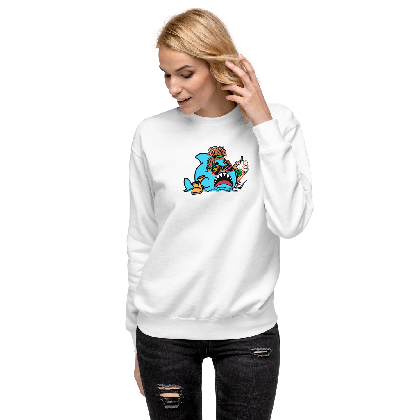 Basic Shark- Genderless Premium Sweatshirt