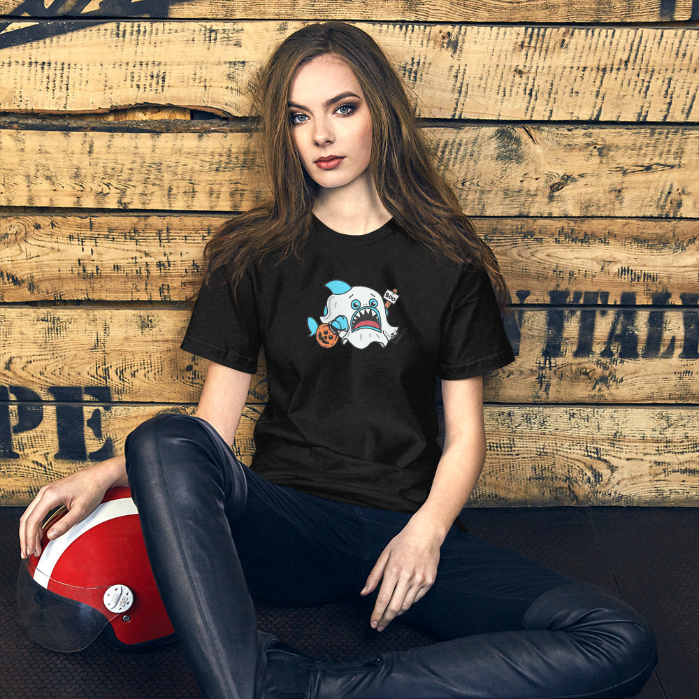 Halloween Sharks- Ghost Shark Genderless Tshirt