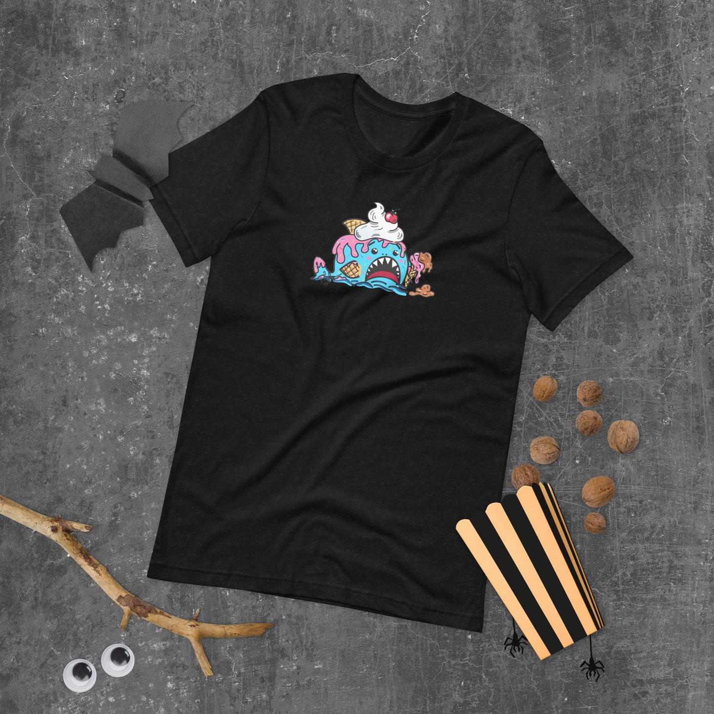 Halloween Sharks- Ice Cream Shark Genderless Tshirt