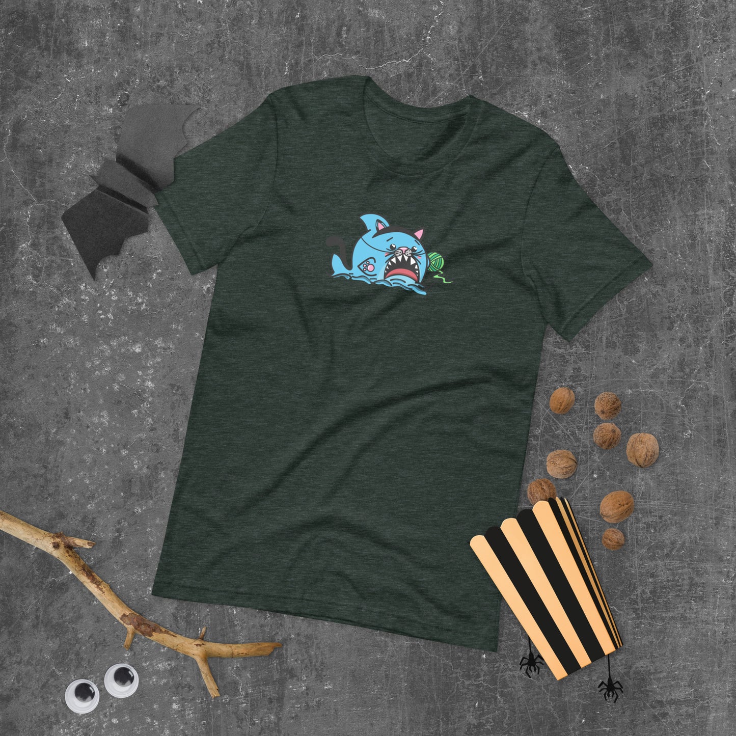 Halloween Sharks- Kitty Shark Genderless Tshirt