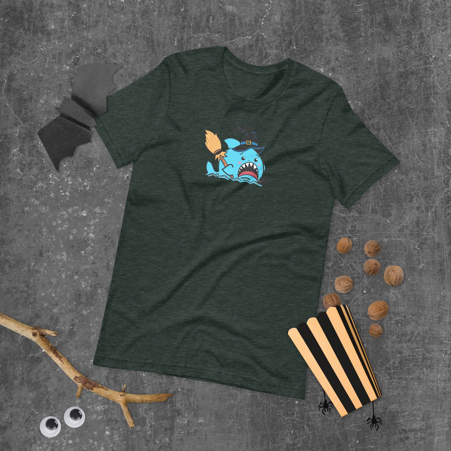 Halloween Sharks- Witch Shark Genderless Tshirt