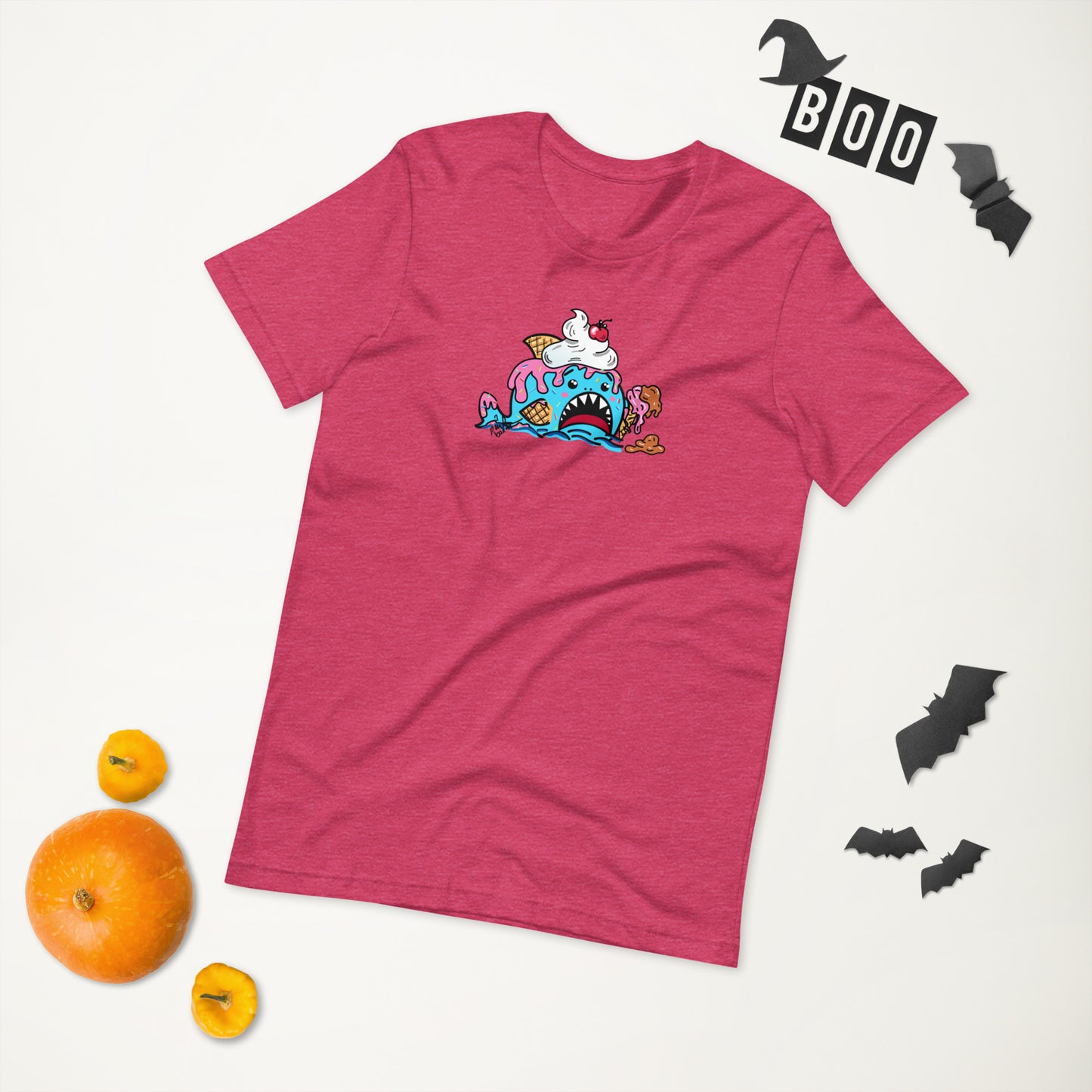 Halloween Sharks- Ice Cream Shark Genderless Tshirt