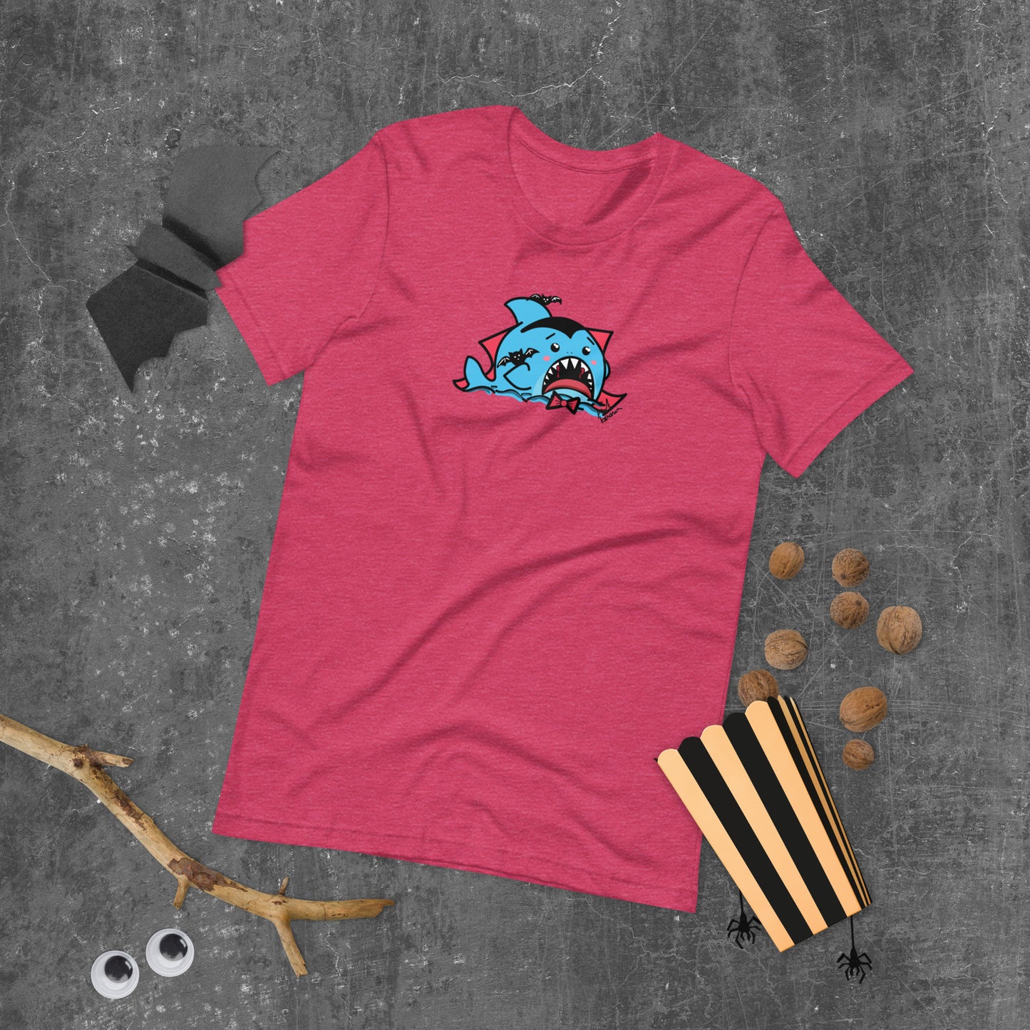Halloween Sharks- Dracula Shark Genderless Tshirt
