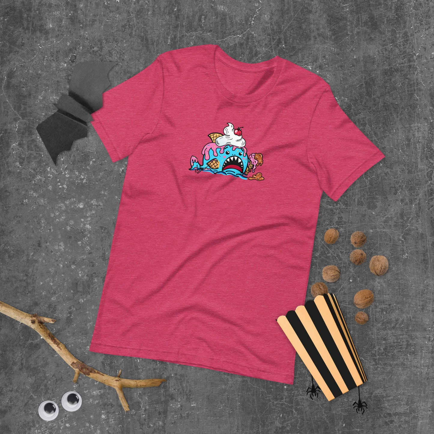 Halloween Sharks- Ice Cream Shark Genderless Tshirt