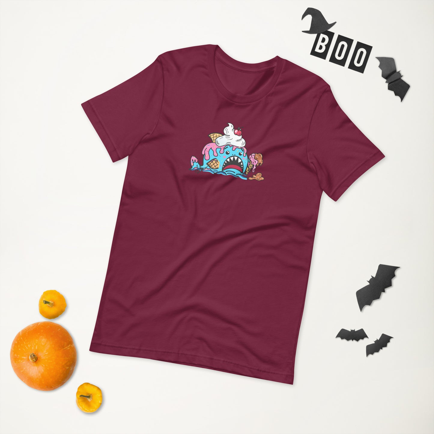Halloween Sharks- Ice Cream Shark Genderless Tshirt