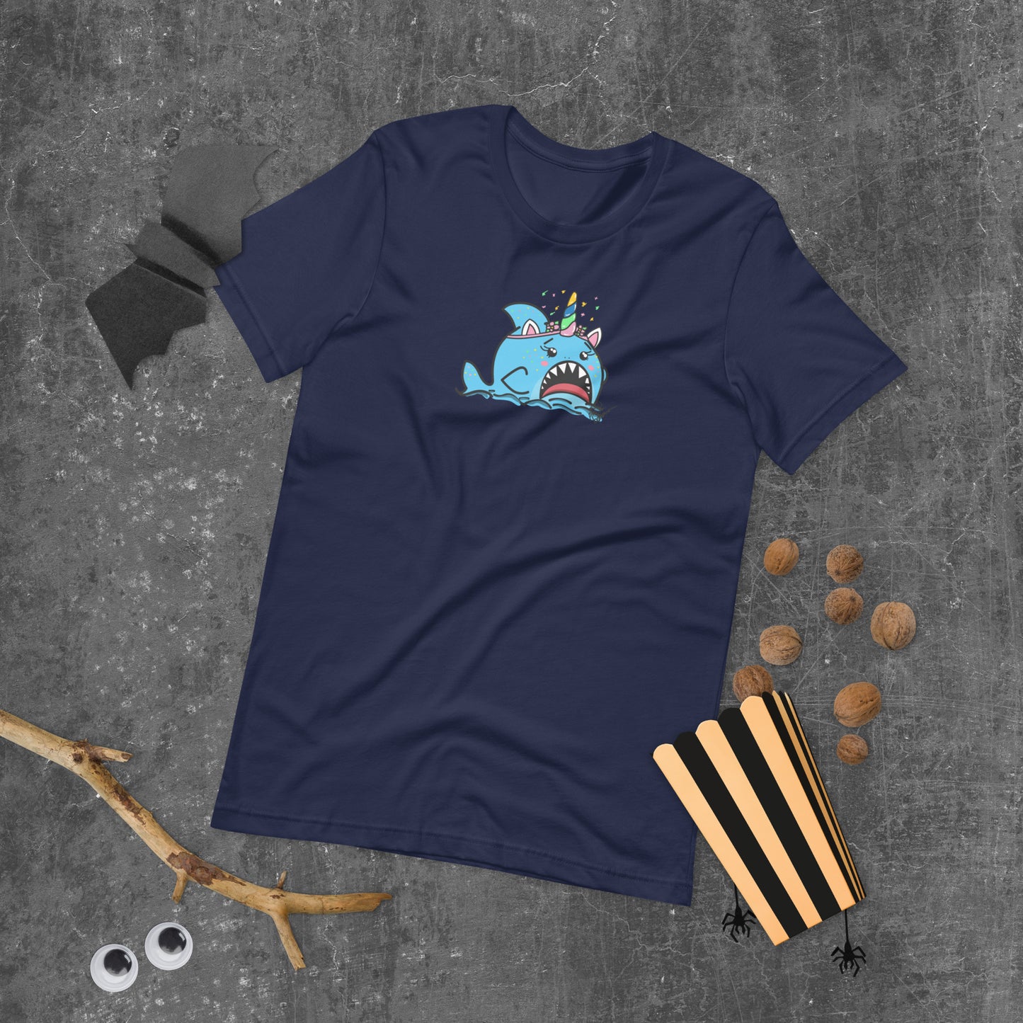 Halloween Sharks- Unicorn Shark Genderless Tshirt
