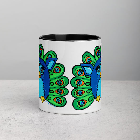 Peacock Furby Mug