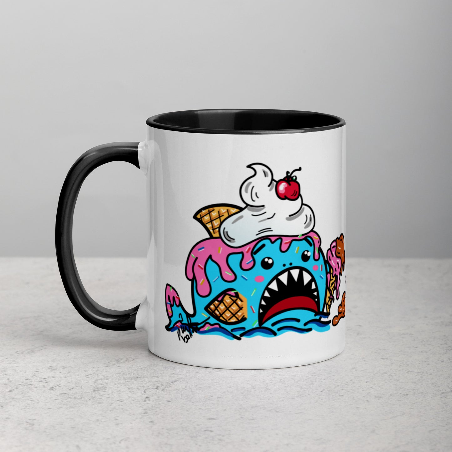 Halloween Sharks Mug- Ice Cream Shark (11oz)