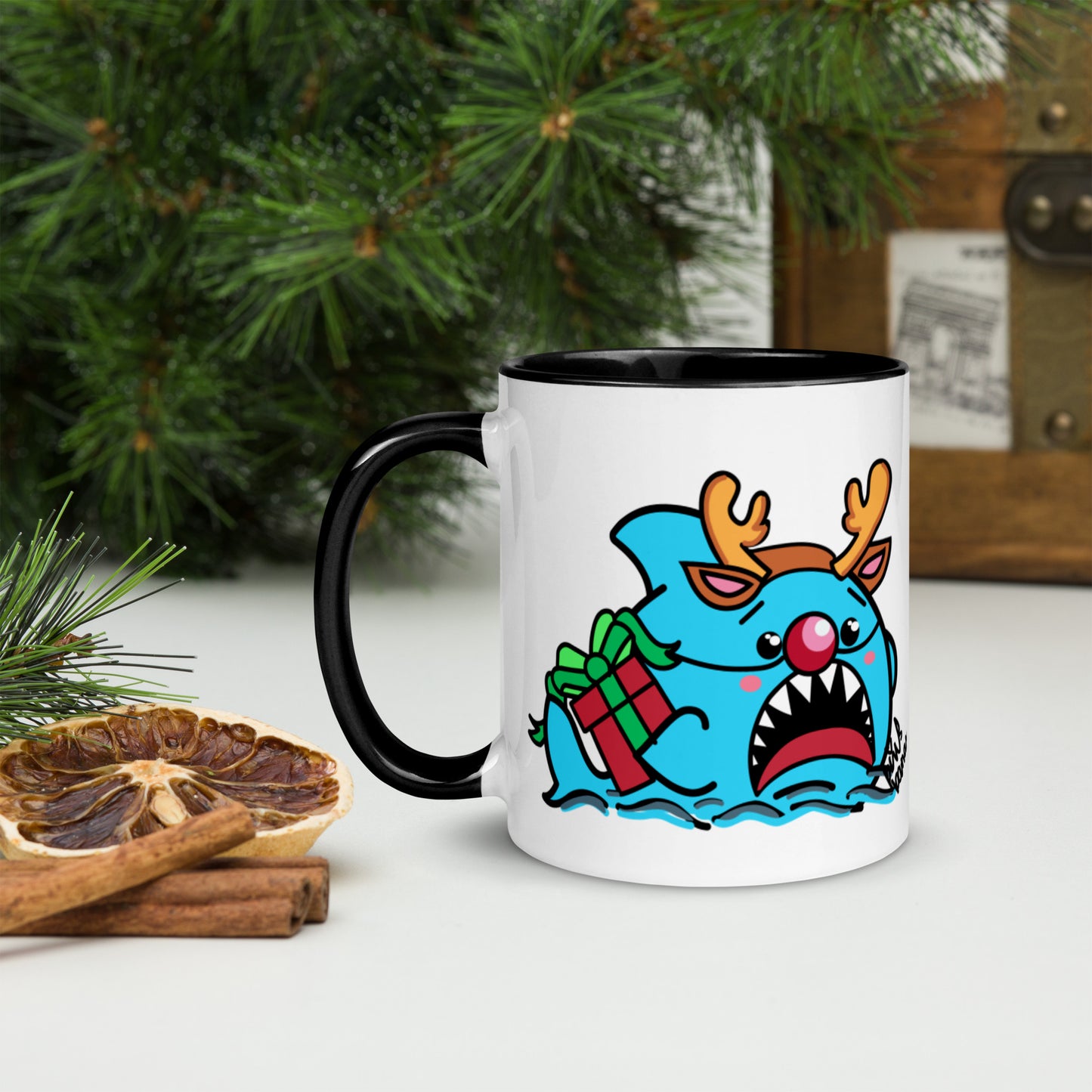 Holiday Sharks Mug- Won't you Guide My Sleigh? (11oz)