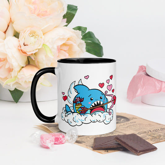 Valentine's Shark- Cupid Mug (11oz)