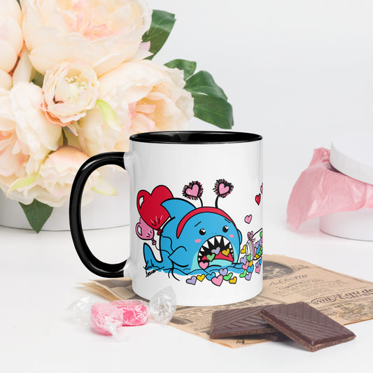 Valentine's Shark- Candy Hearts Mug (11oz)