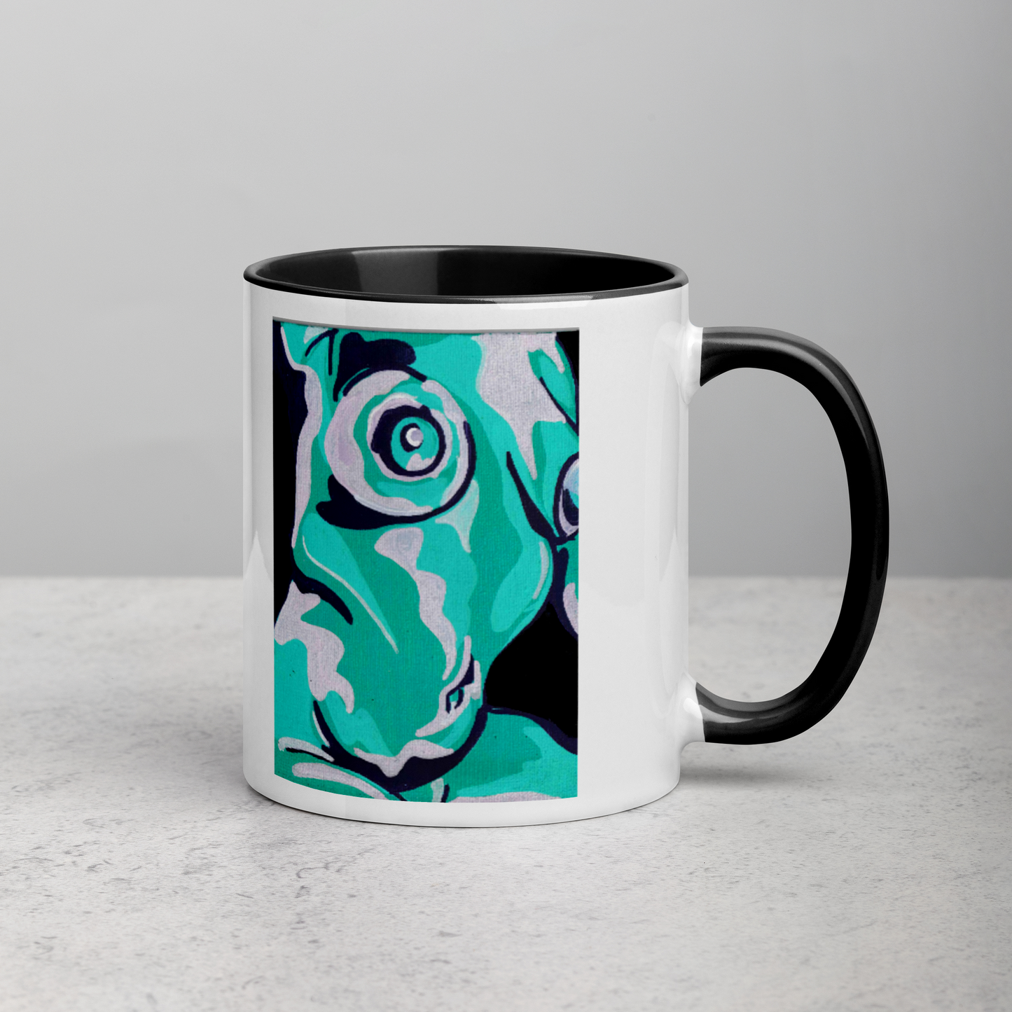 Beautiful Nude (teal and purple) Mug (11oz)