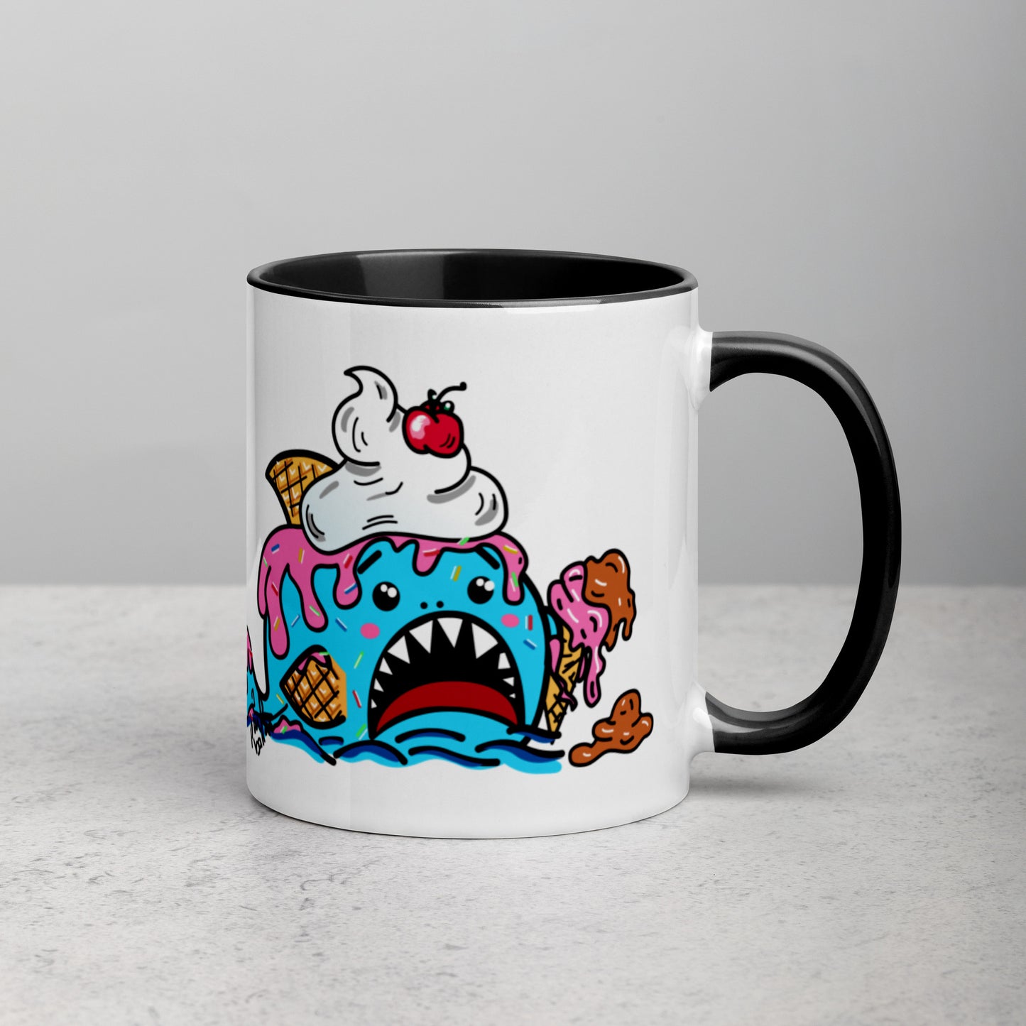 Halloween Sharks Mug- Ice Cream Shark (11oz)