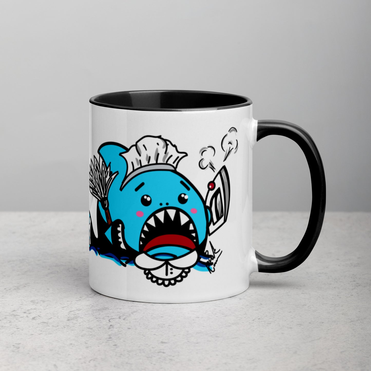 Halloween Sharks Mug- Maid Shark (11oz)