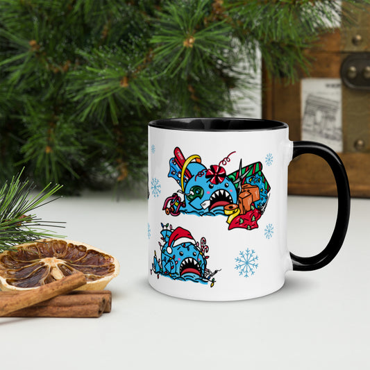 Holiday Sharks Mug- Merry Christmas to all.... the sharks! (11oz)