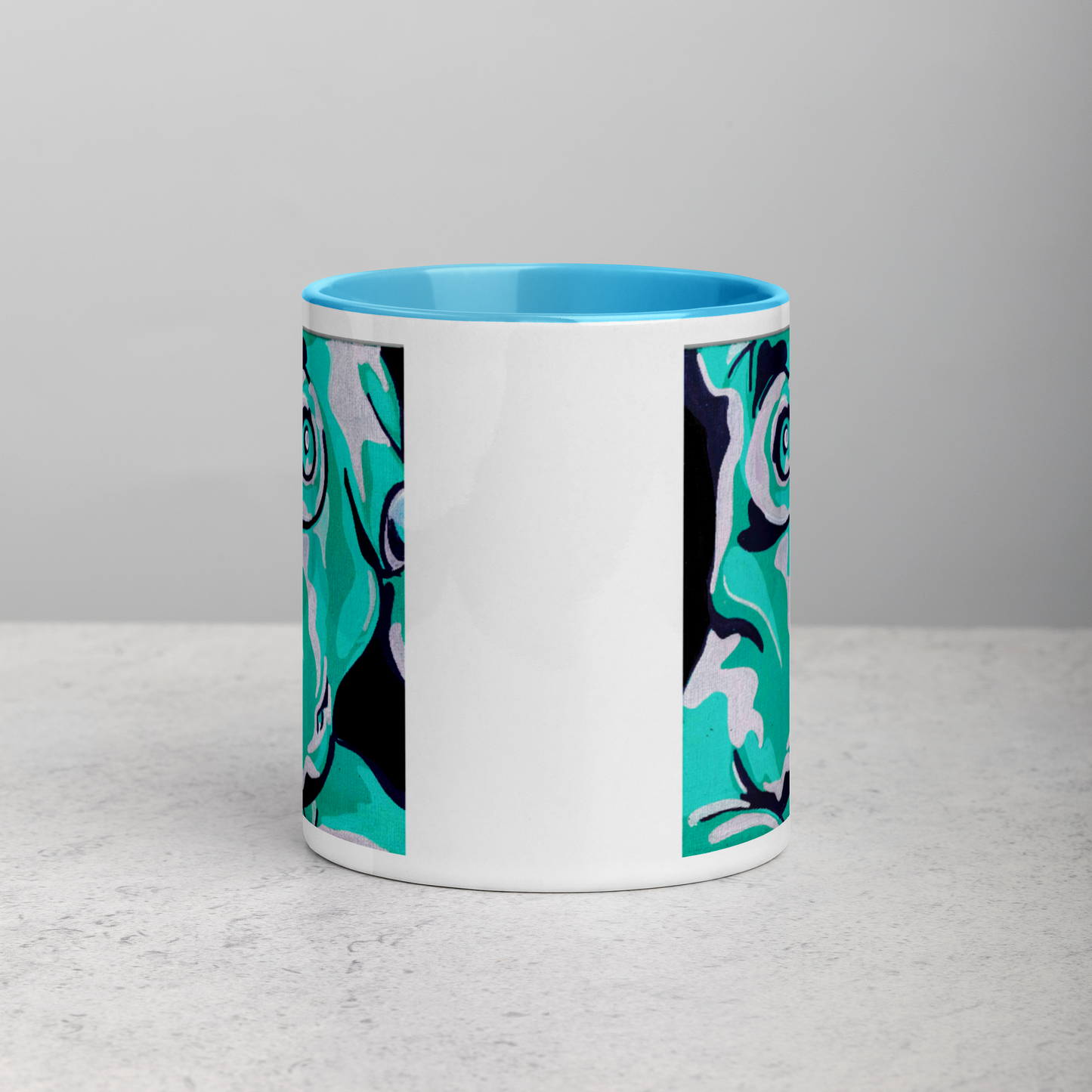 Beautiful Nude (teal and purple) Mug (11oz)
