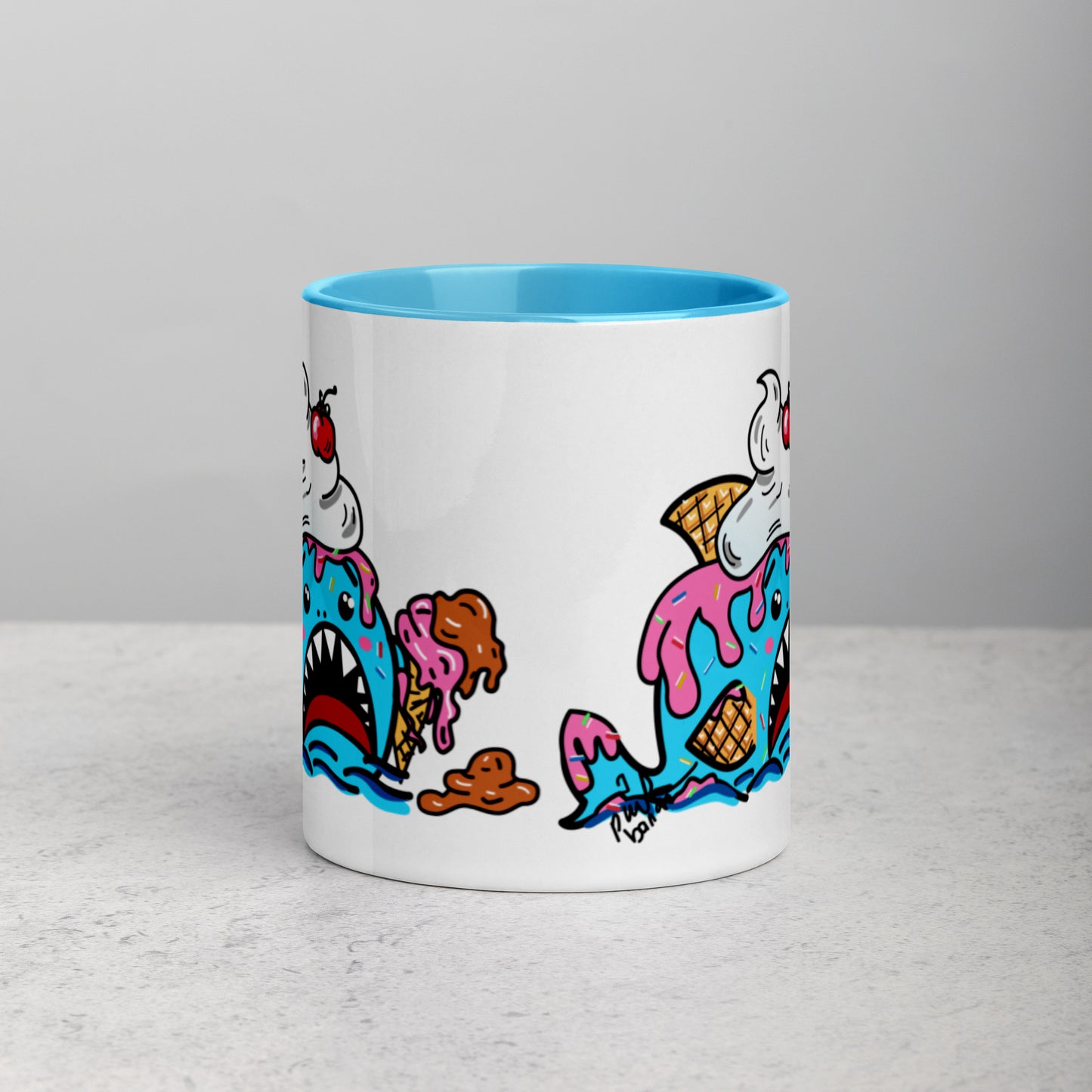 Halloween Sharks Mug- Ice Cream Shark (11oz)