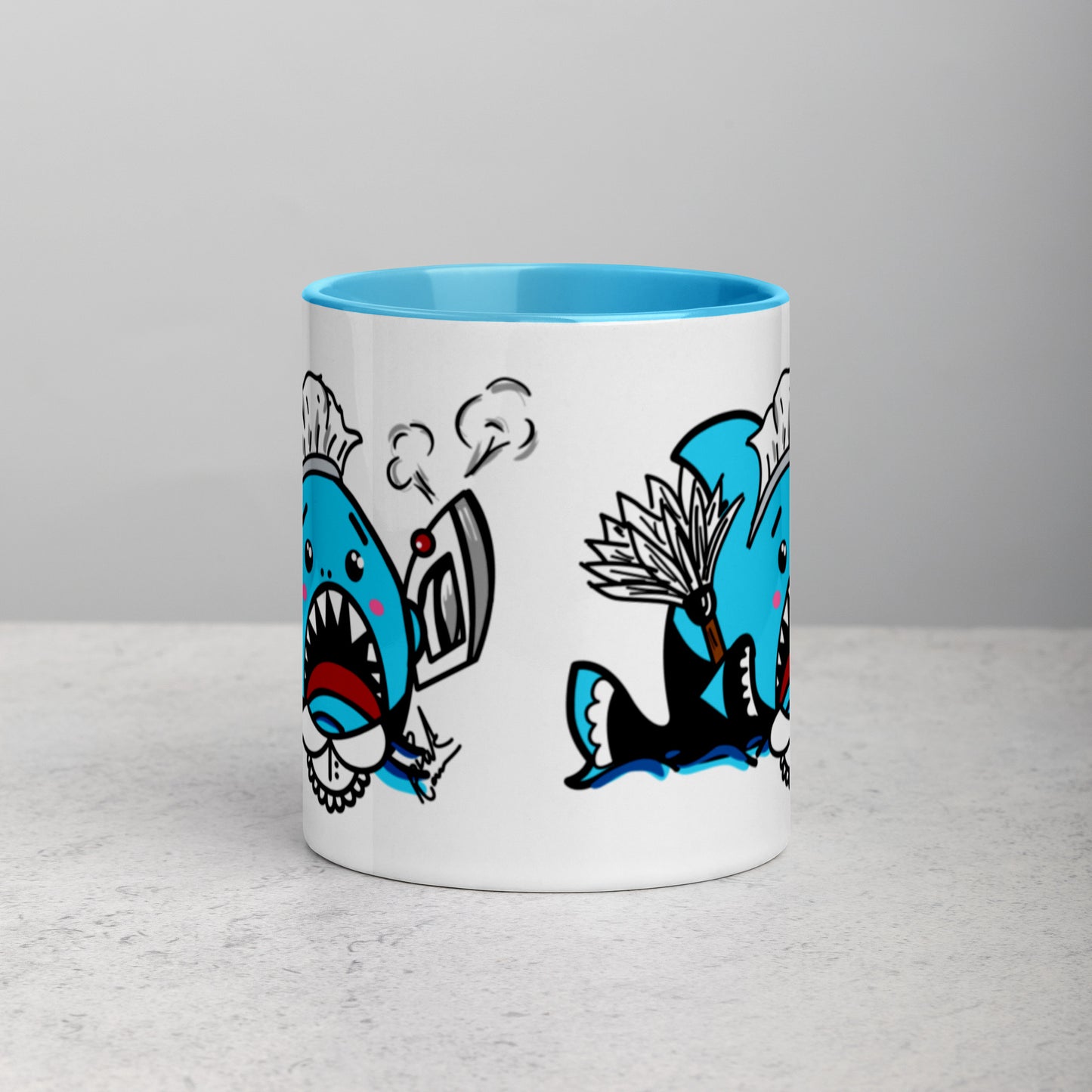 Halloween Sharks Mug- Maid Shark (11oz)