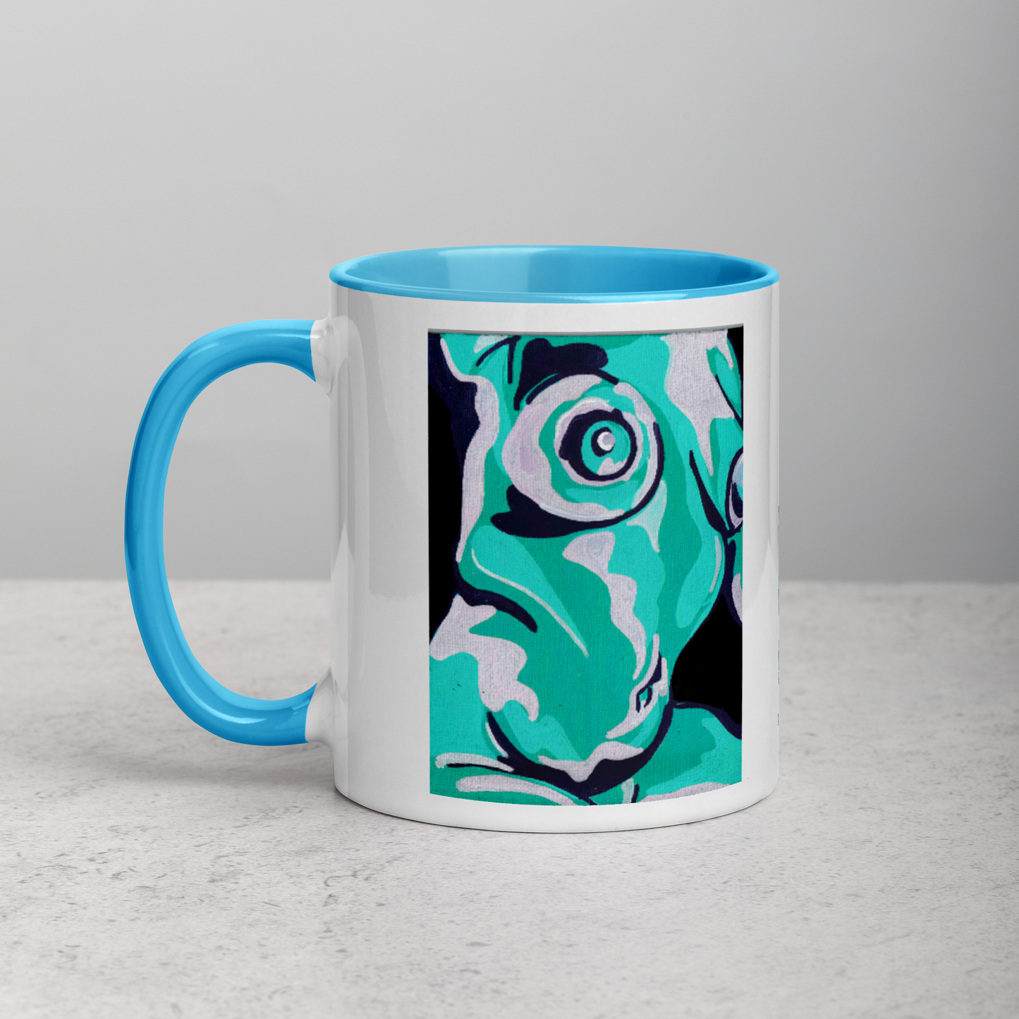 Beautiful Nude (teal and purple) Mug (11oz)