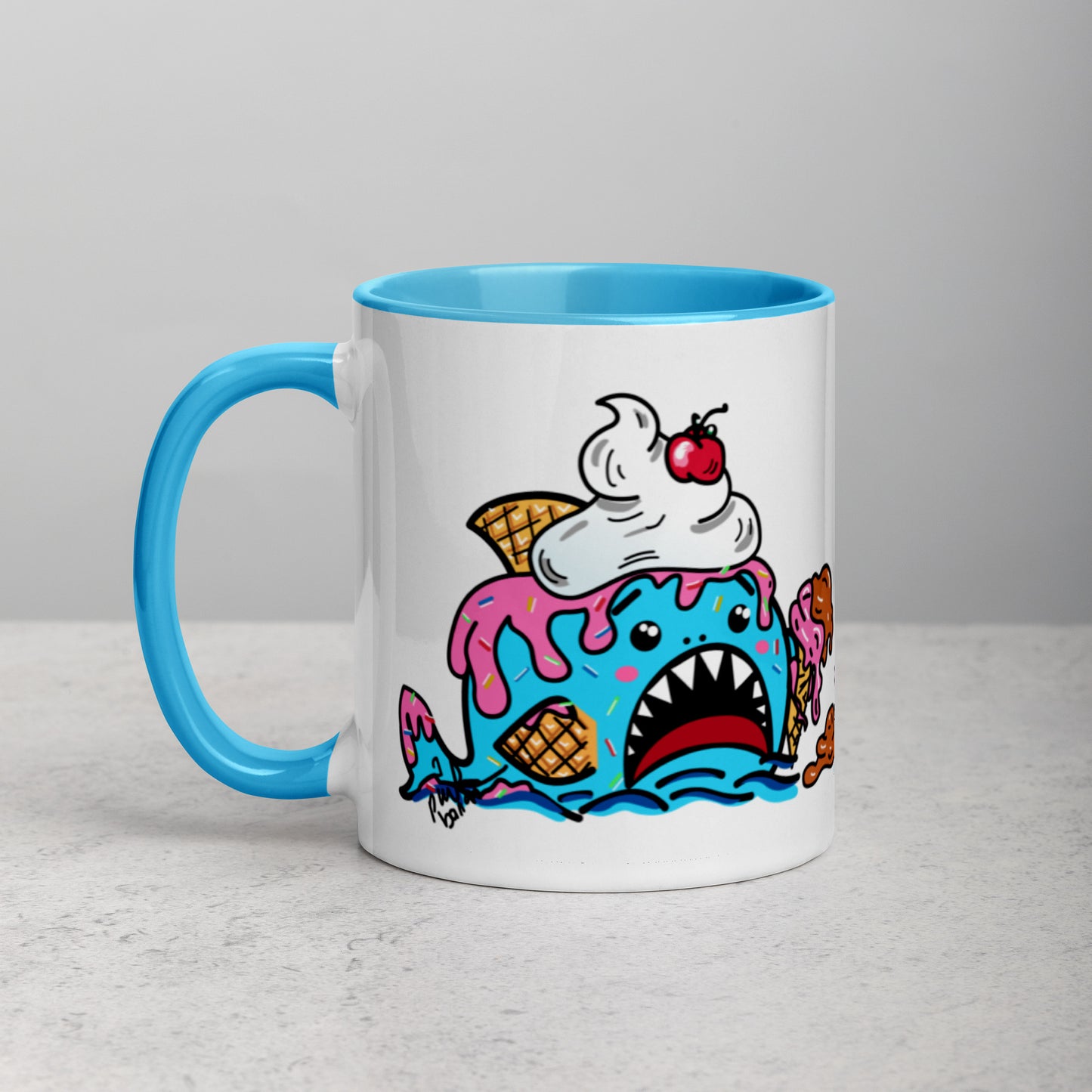 Halloween Sharks Mug- Ice Cream Shark (11oz)