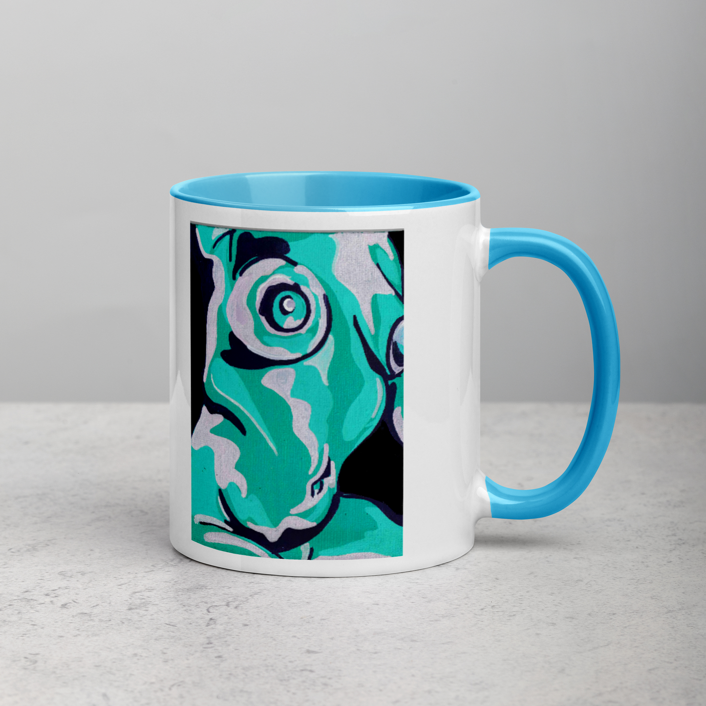 Beautiful Nude (teal and purple) Mug (11oz)
