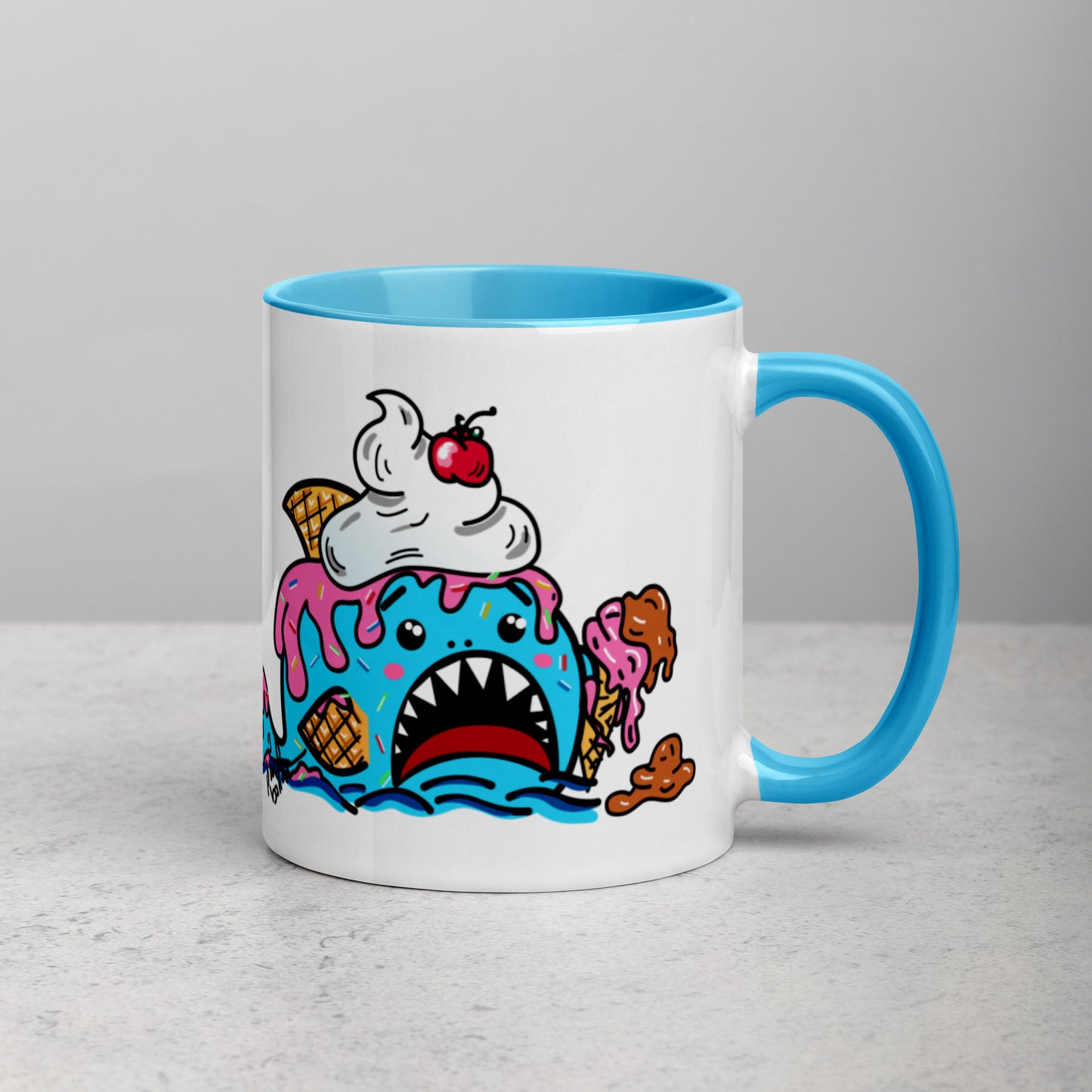 Halloween Sharks Mug- Ice Cream Shark (11oz)