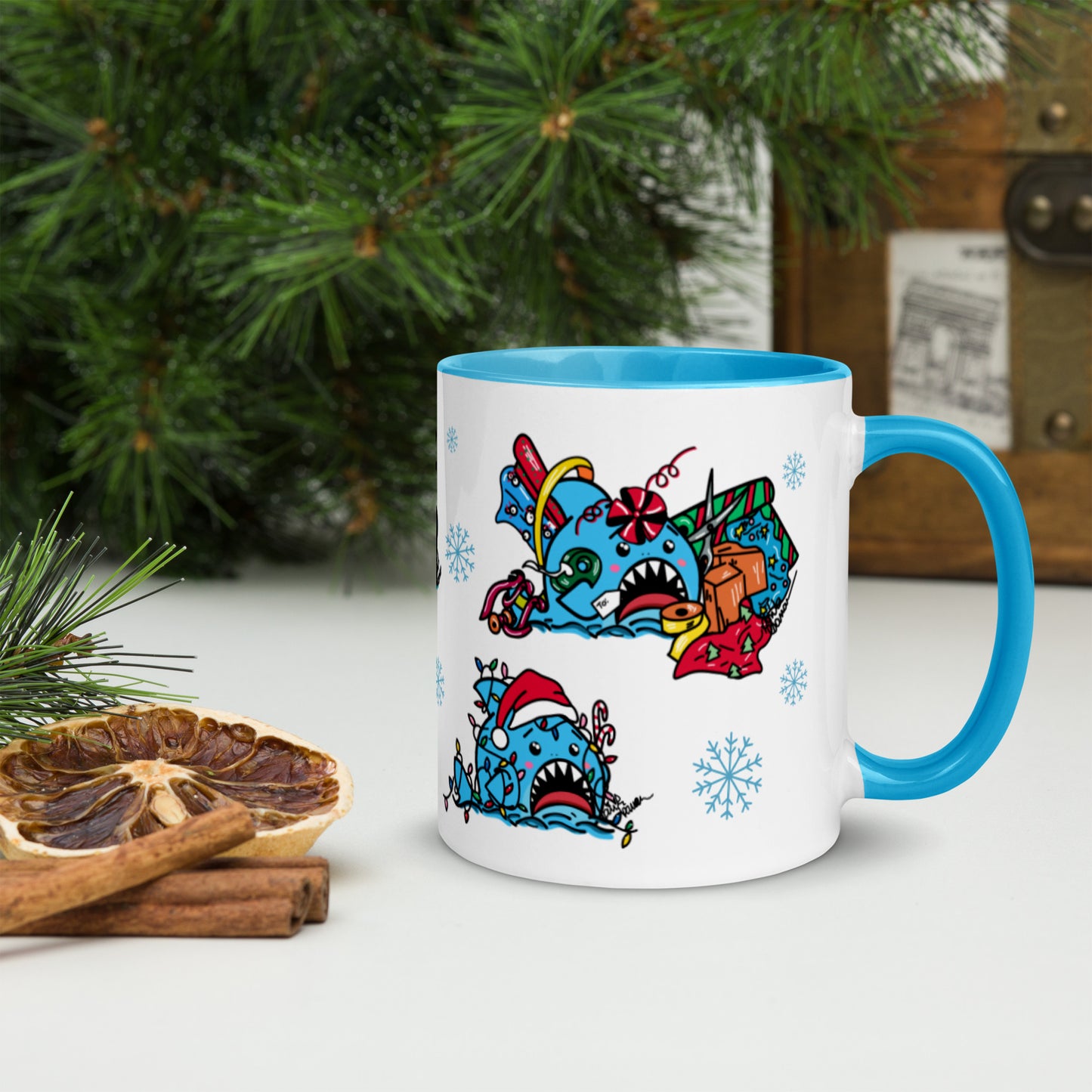 Holiday Sharks Mug- Merry Christmas to all.... the sharks! (11oz)
