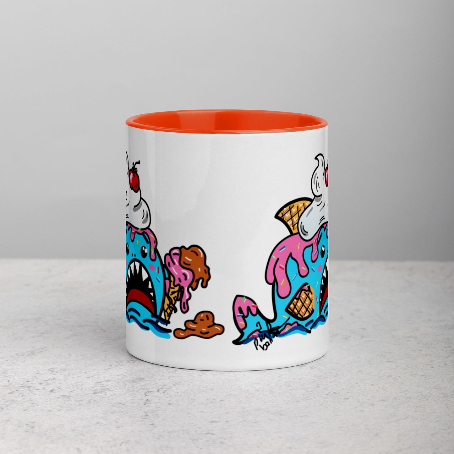 Halloween Sharks Mug- Ice Cream Shark (11oz)