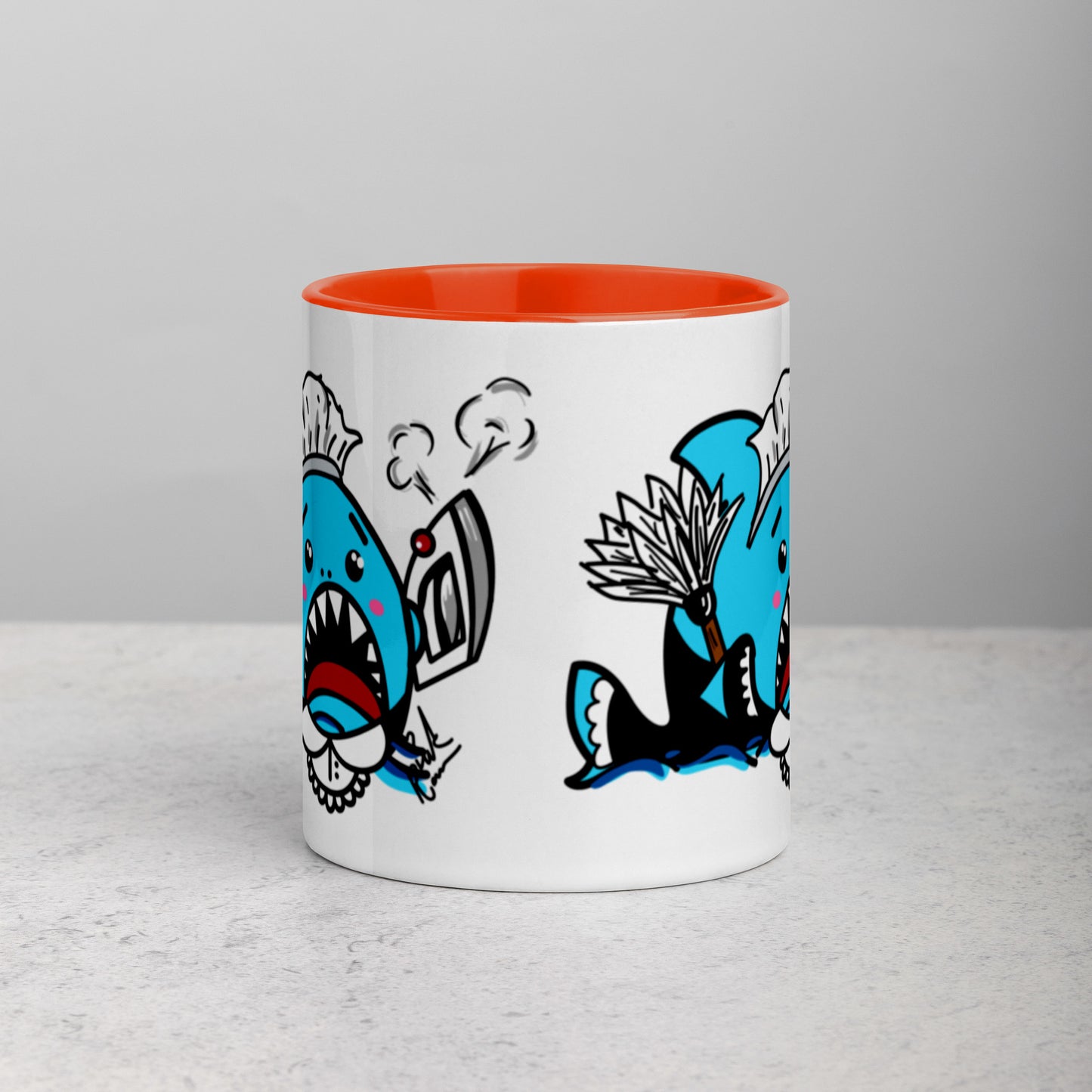 Halloween Sharks Mug- Maid Shark (11oz)