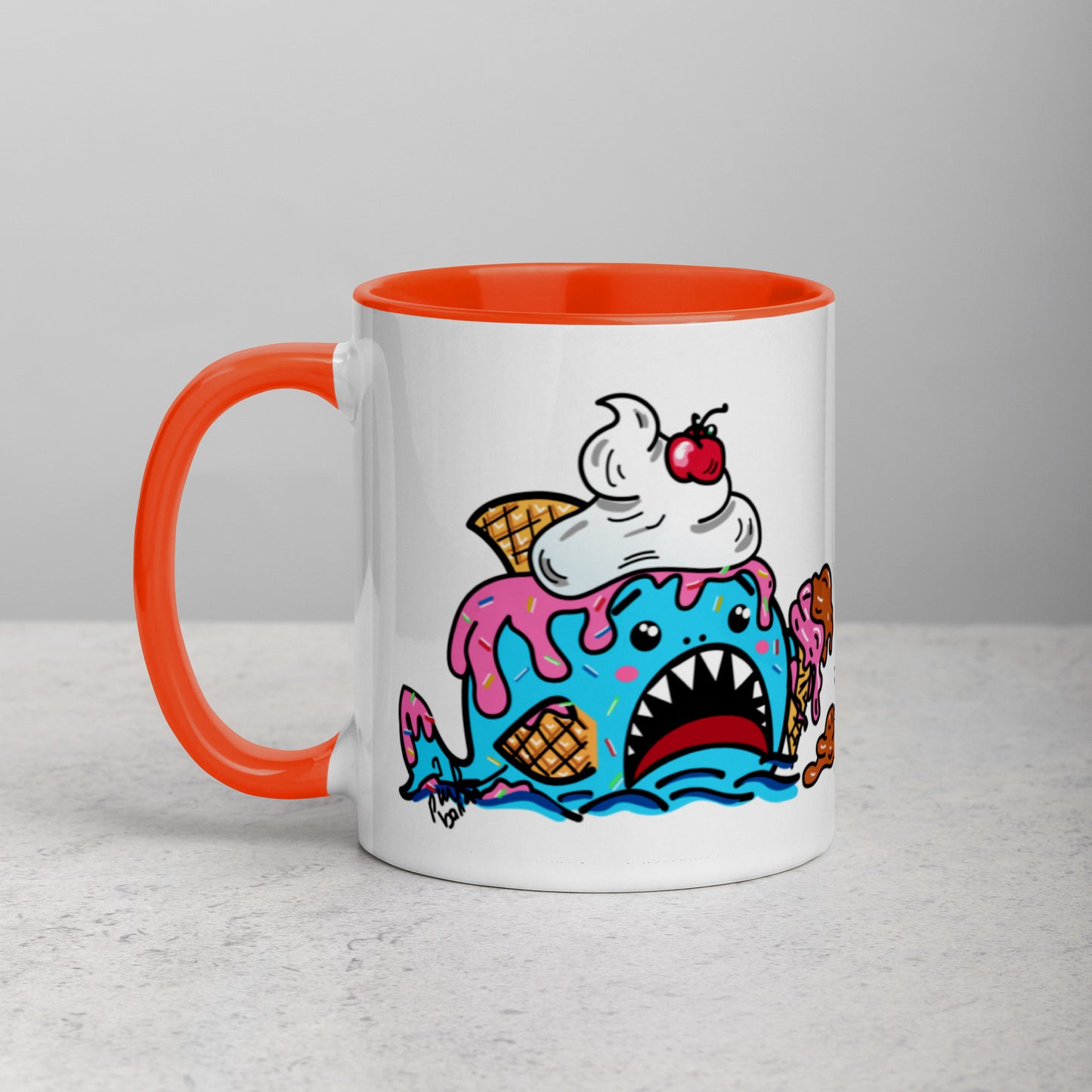 Halloween Sharks Mug- Ice Cream Shark (11oz)