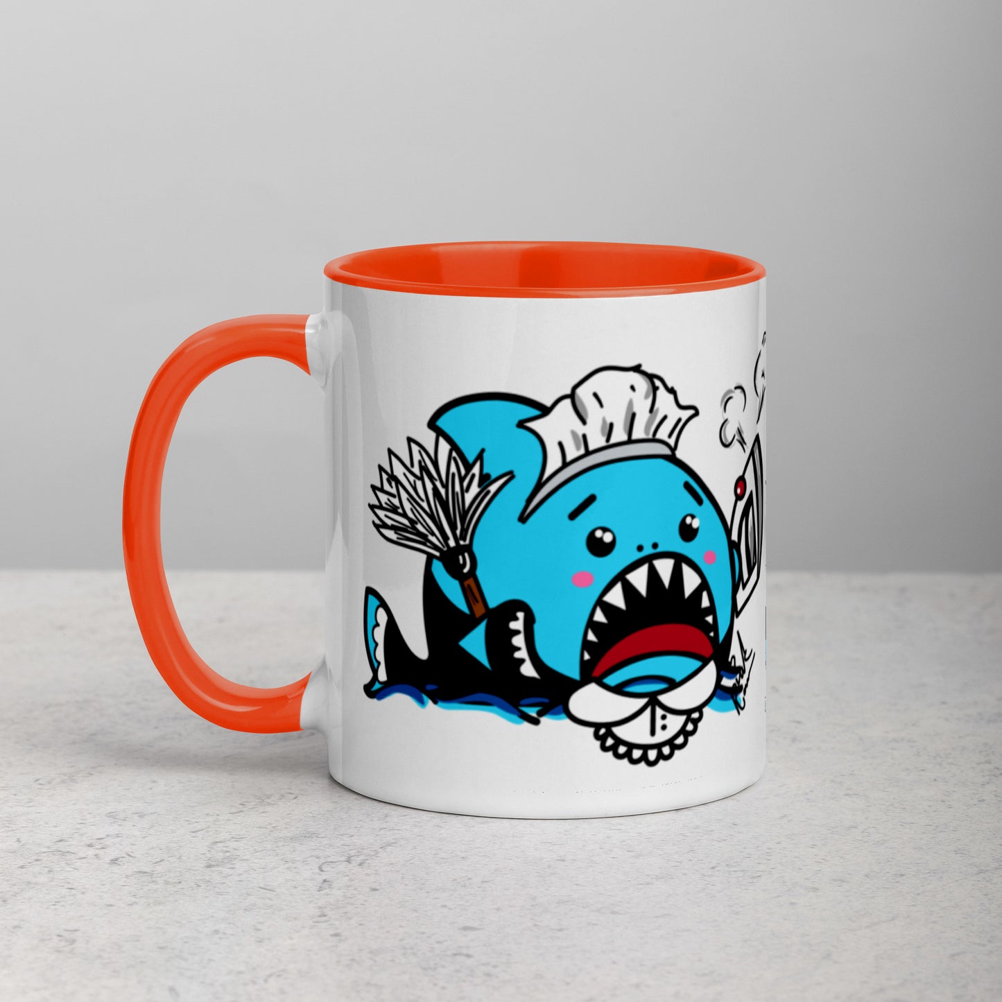 Halloween Sharks Mug- Maid Shark (11oz)
