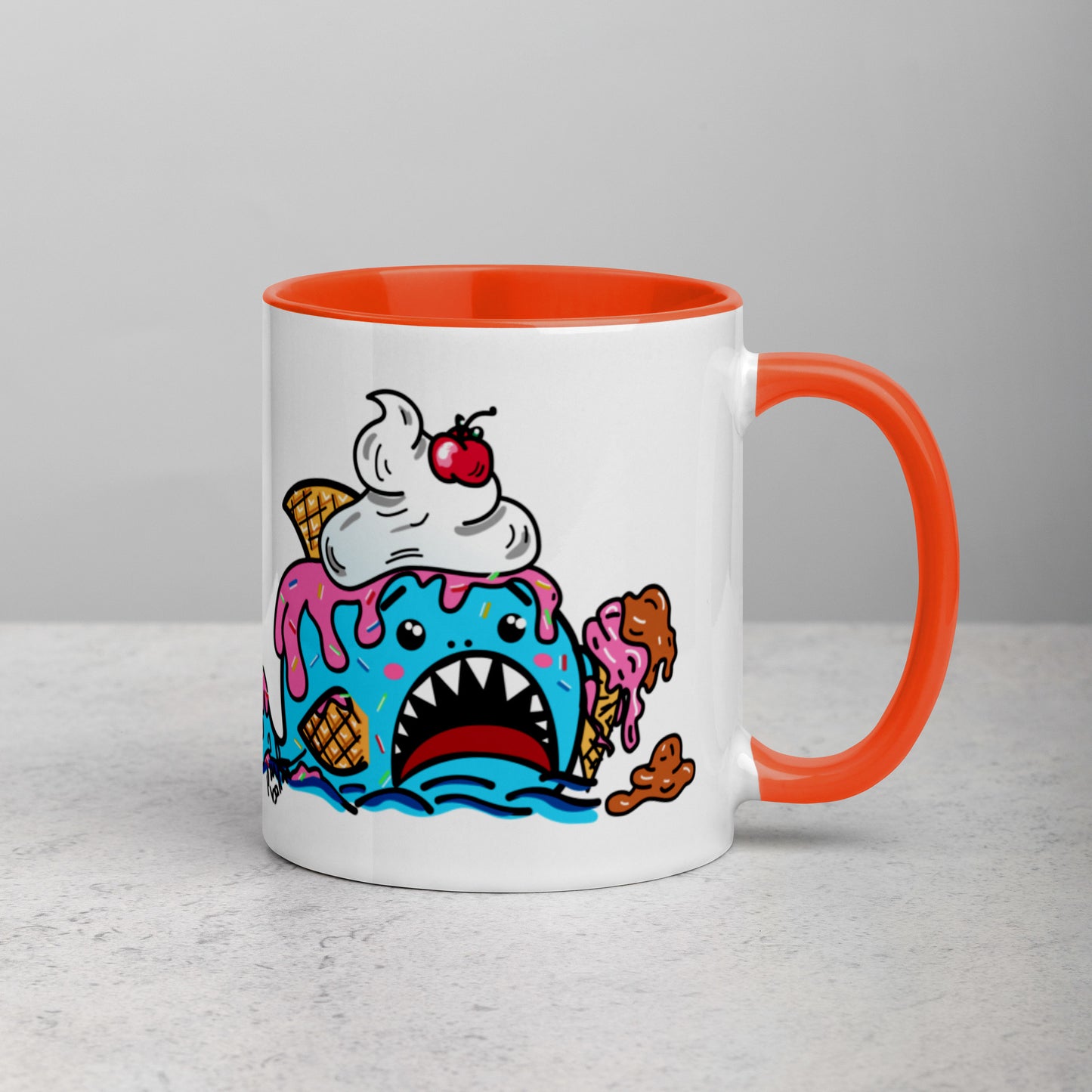 Halloween Sharks Mug- Ice Cream Shark (11oz)