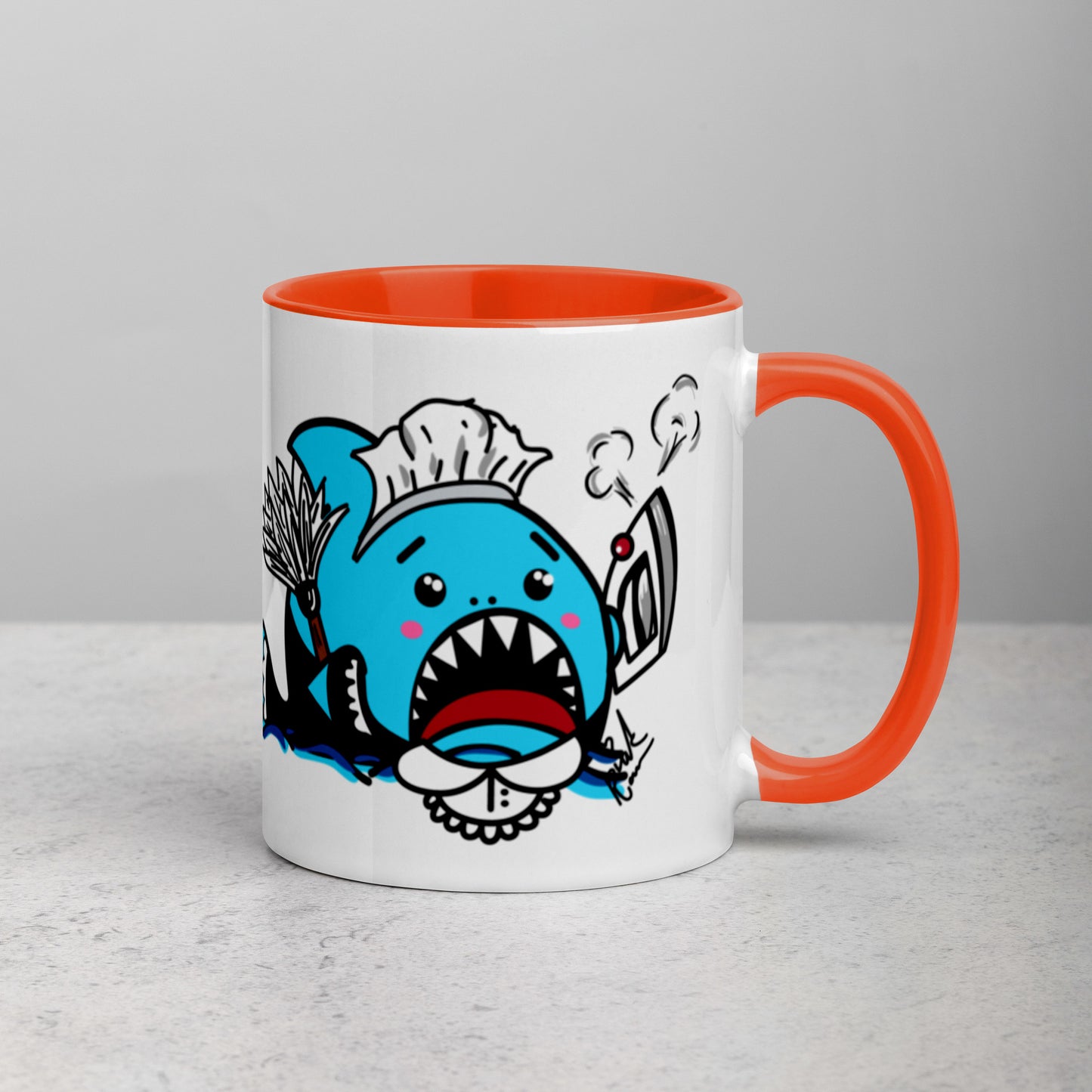 Halloween Sharks Mug- Maid Shark (11oz)