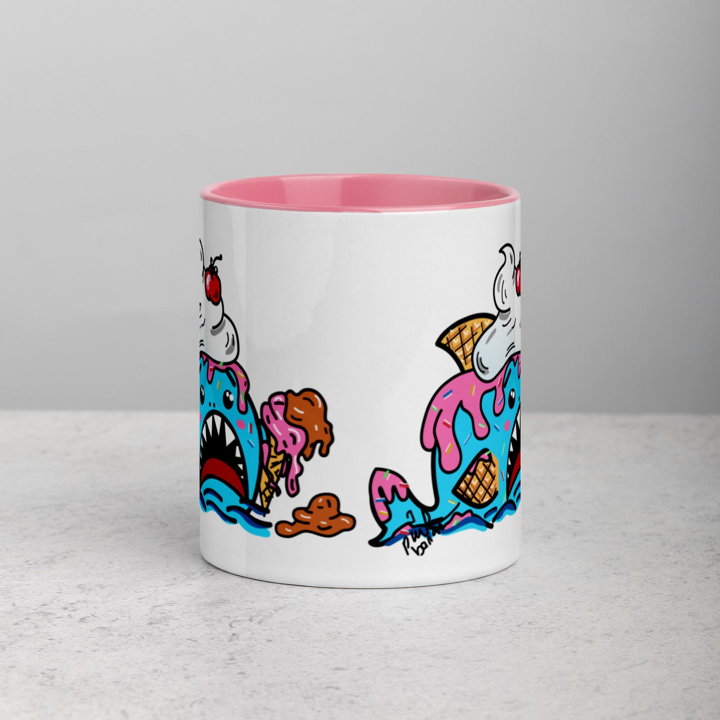 Halloween Sharks Mug- Ice Cream Shark (11oz)