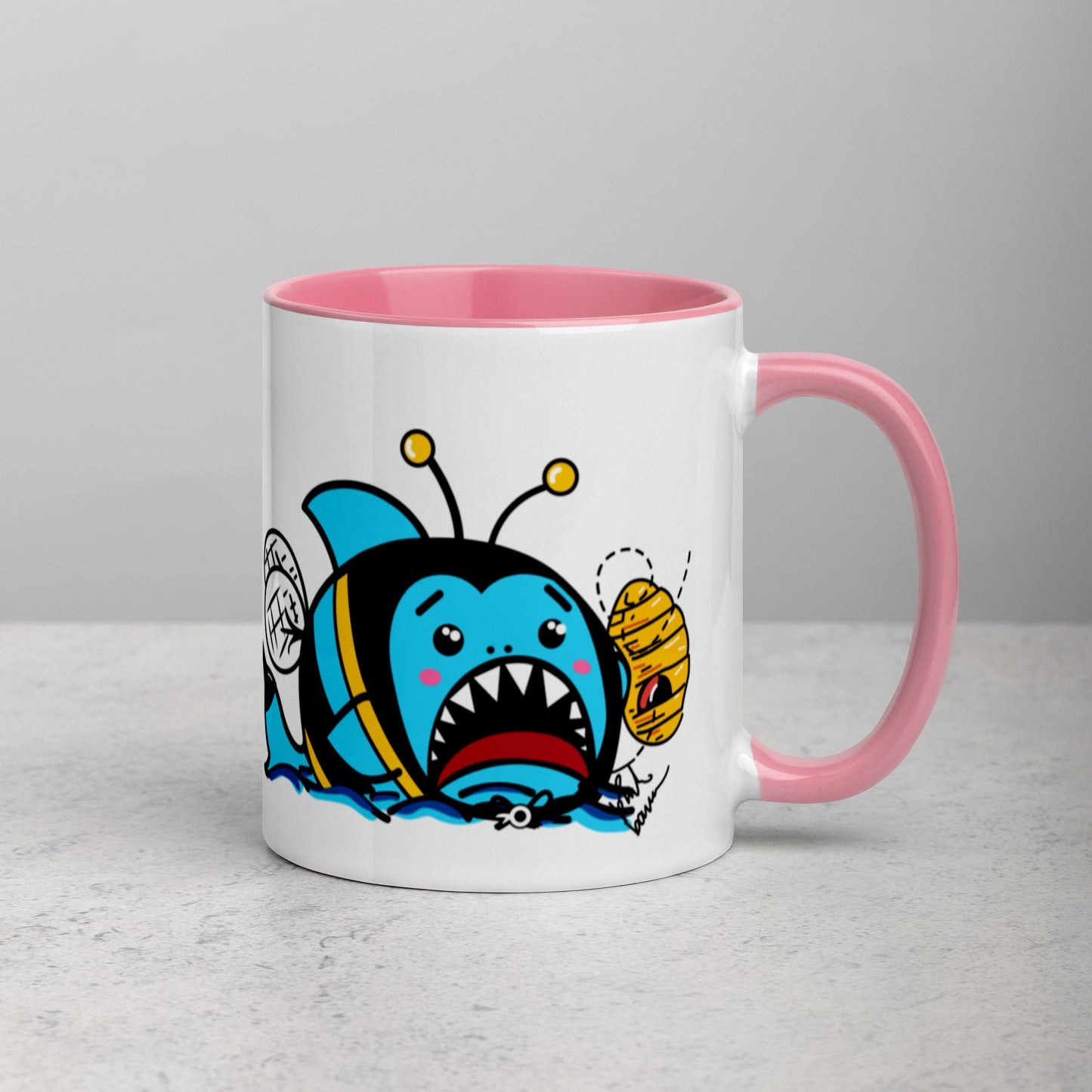 Halloween Sharks Mug- Bee Shark (11oz)