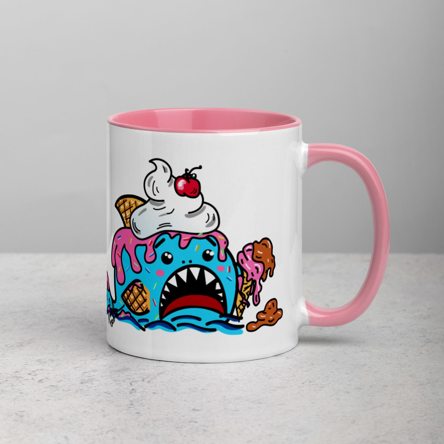 Halloween Sharks Mug- Ice Cream Shark (11oz)