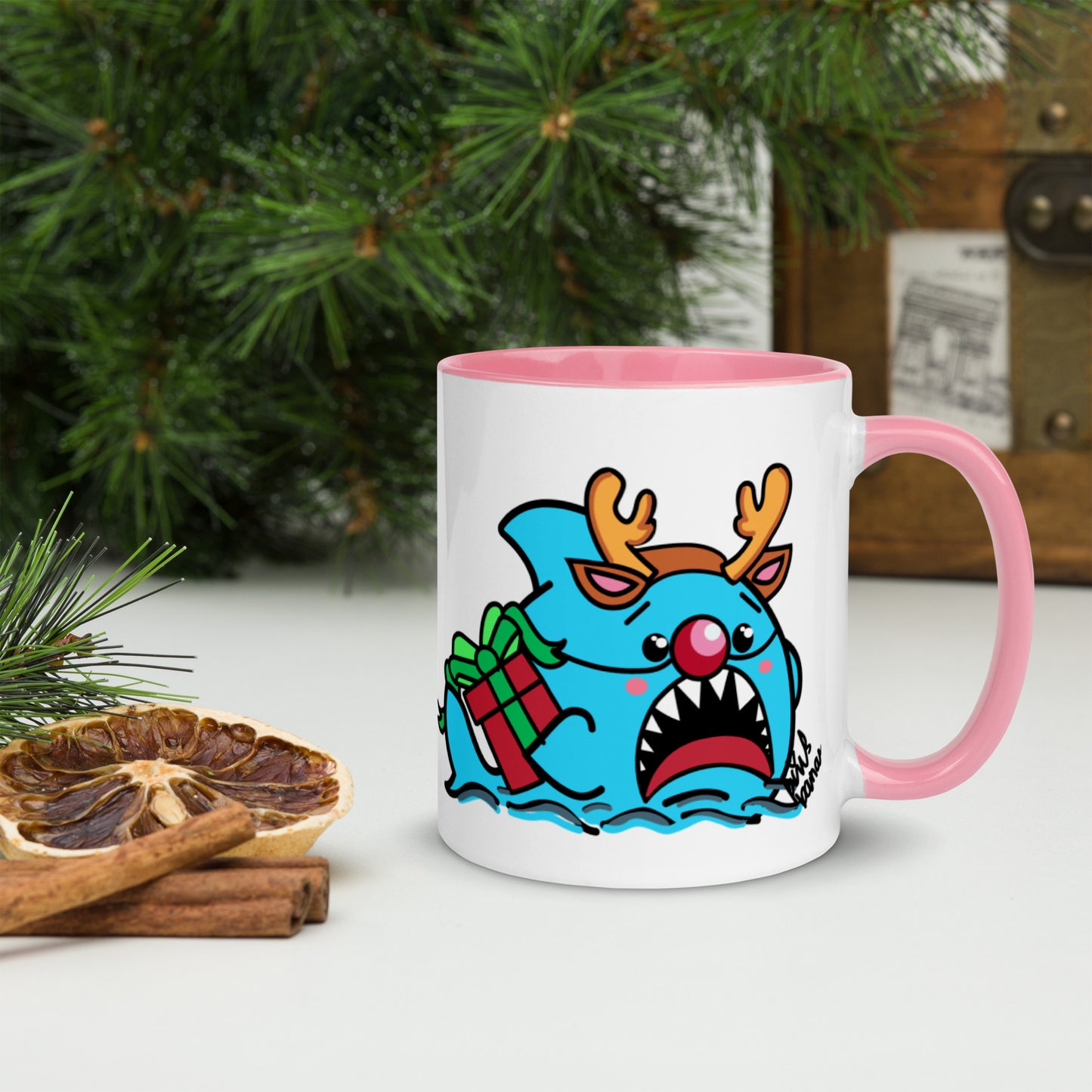 Holiday Sharks Mug- Won't you Guide My Sleigh? (11oz)