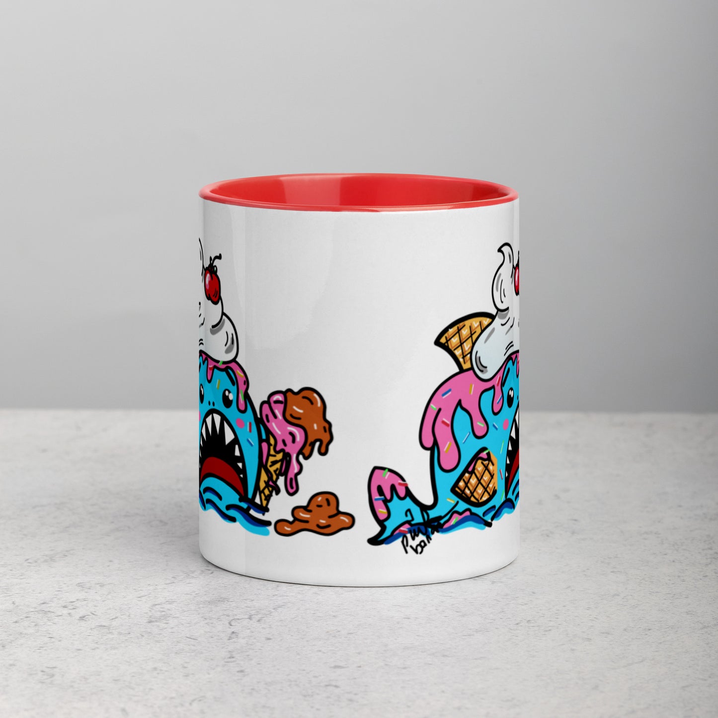 Halloween Sharks Mug- Ice Cream Shark (11oz)