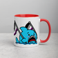 Anxious Shark Mug with Asexual/Ace Pride Flag (11oz)