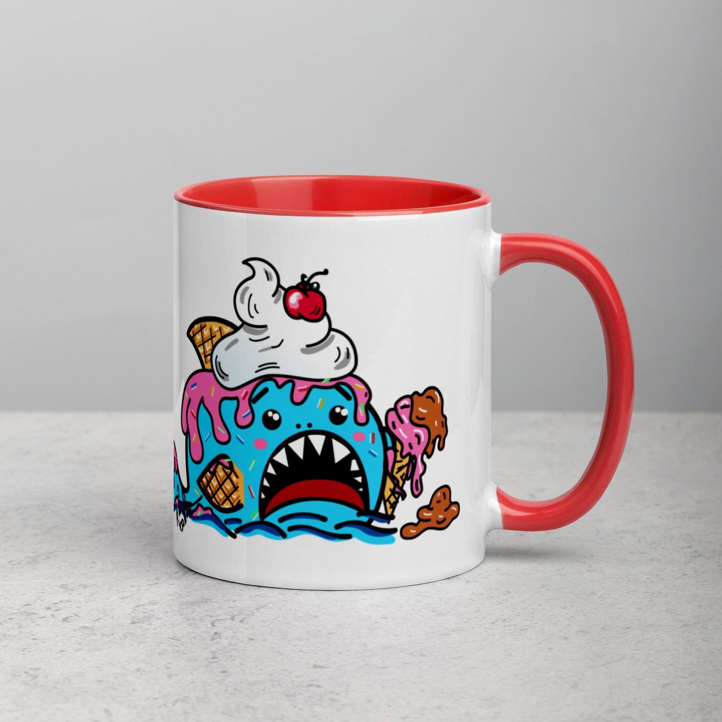 Halloween Sharks Mug- Ice Cream Shark (11oz)