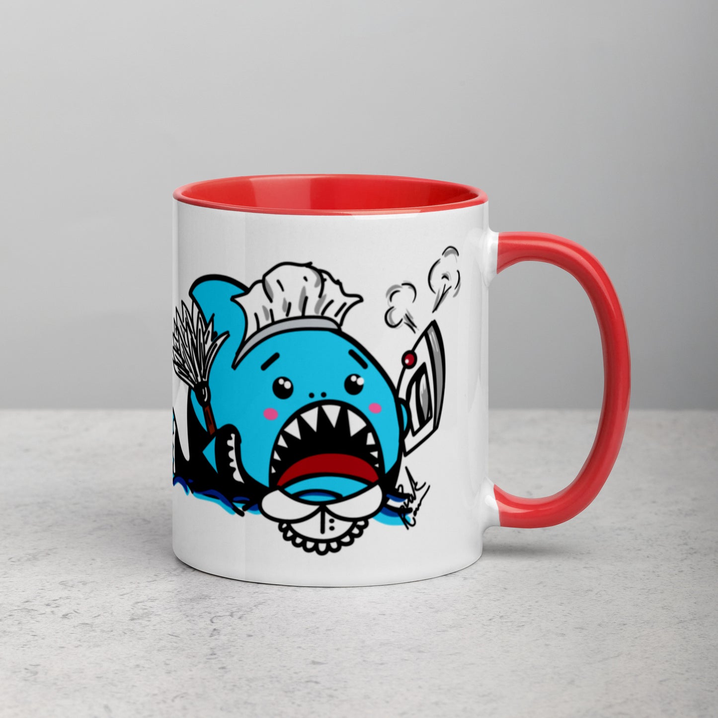 Halloween Sharks Mug- Maid Shark (11oz)