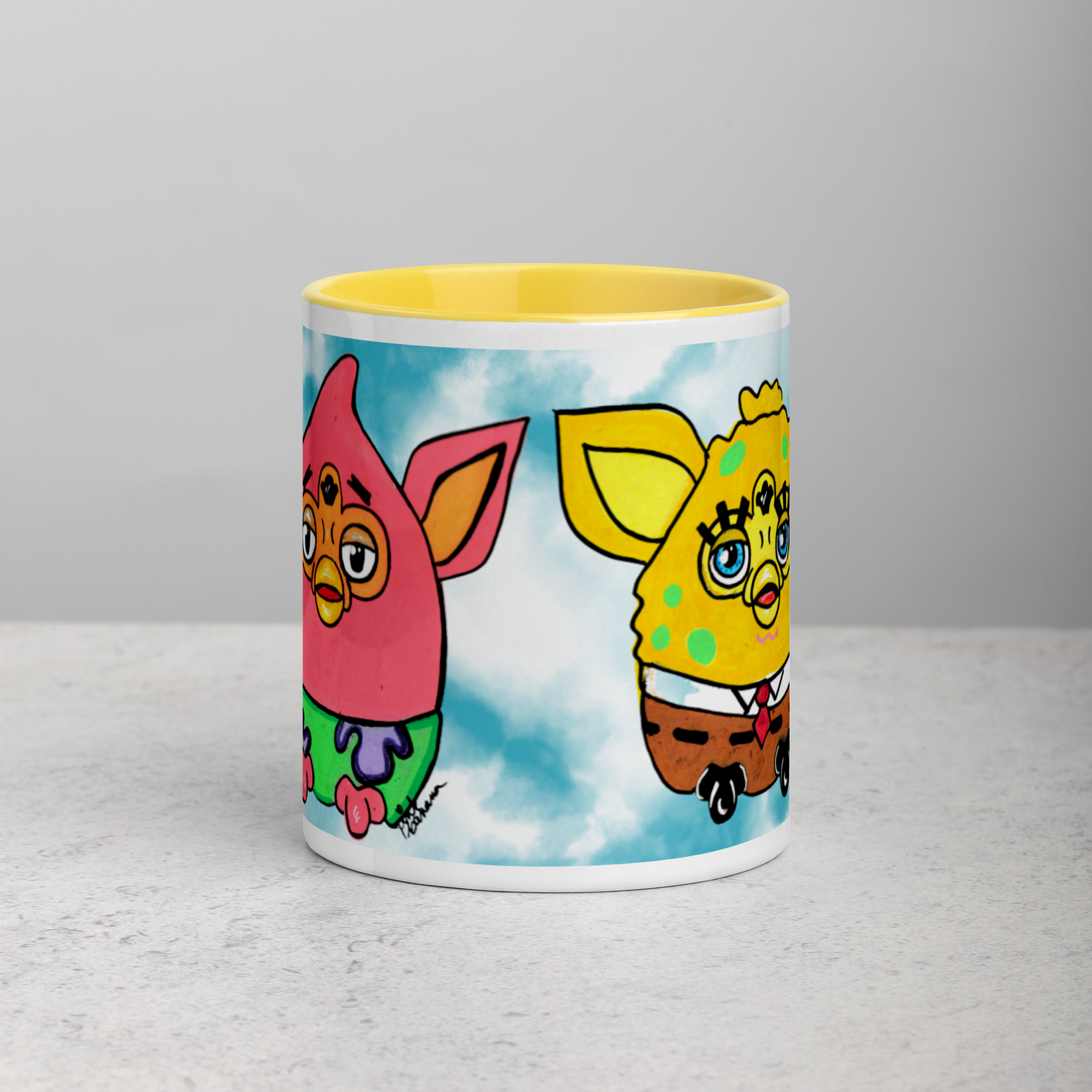 SpongeFURB and Patrick Furby Mug