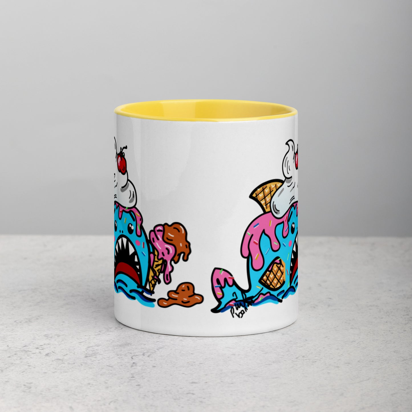 Halloween Sharks Mug- Ice Cream Shark (11oz)