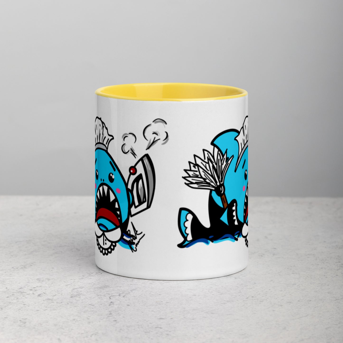 Halloween Sharks Mug- Maid Shark (11oz)