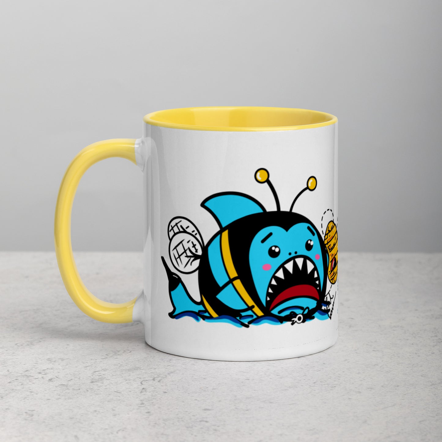Halloween Sharks Mug- Bee Shark (11oz)