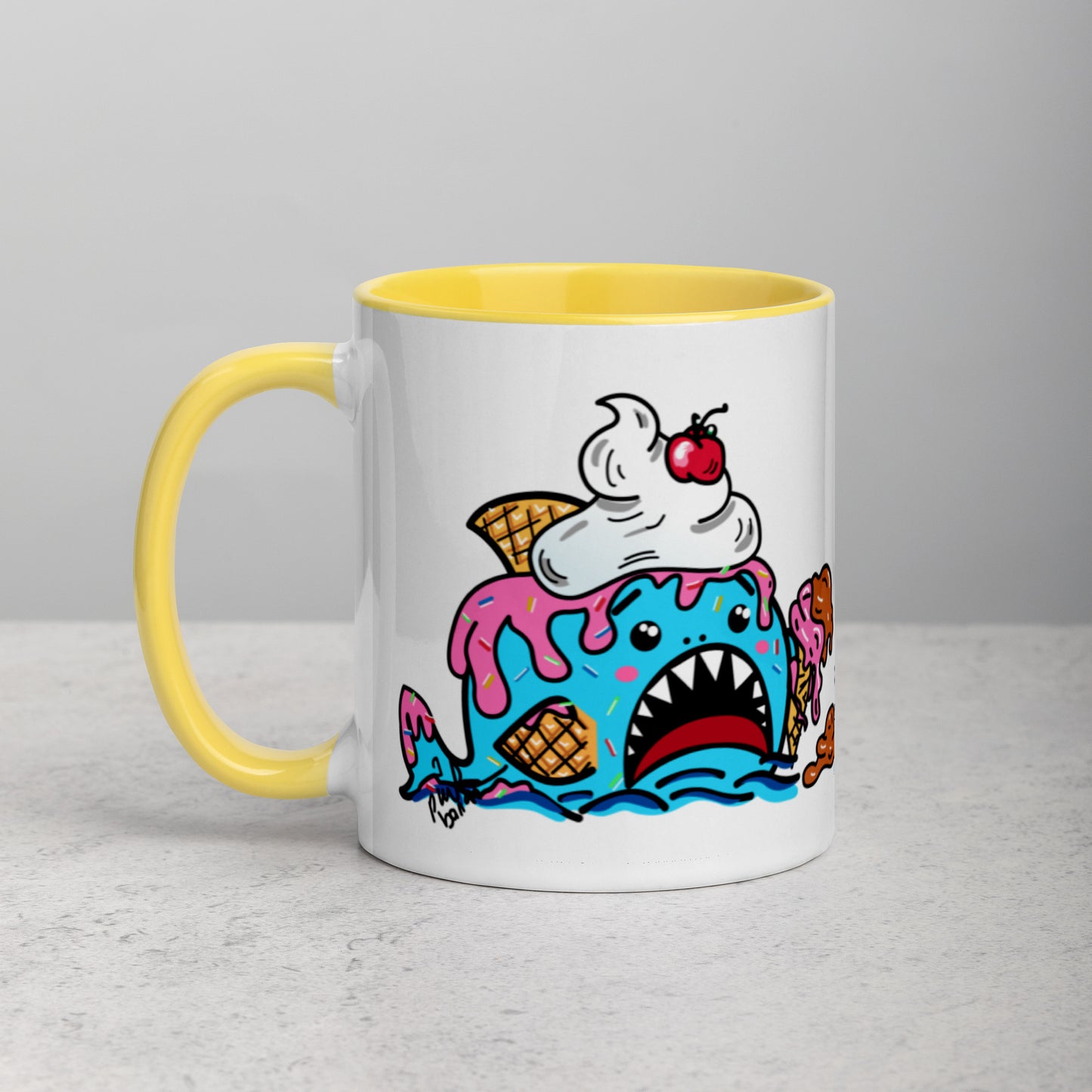 Halloween Sharks Mug- Ice Cream Shark (11oz)