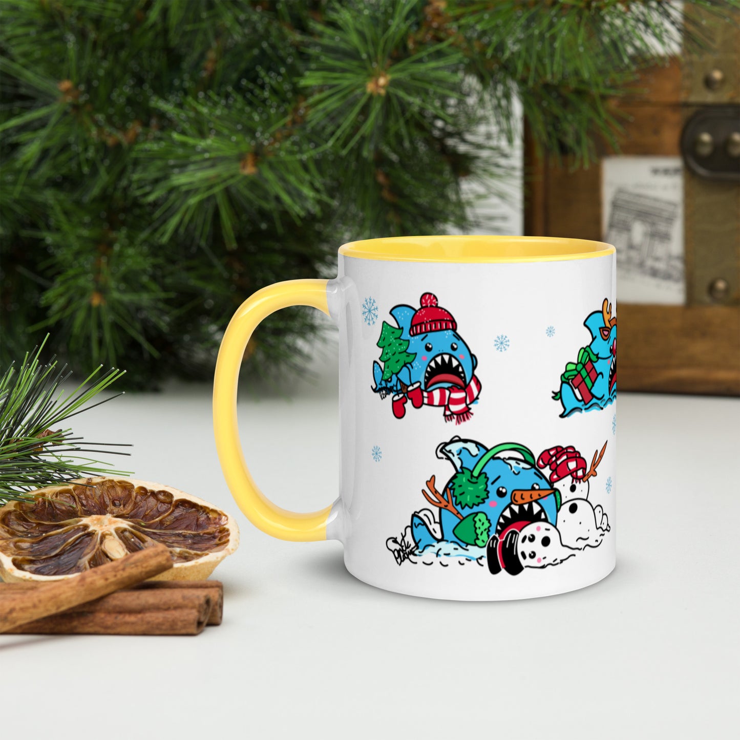Holiday Sharks Mug- Merry Christmas to all.... the sharks! (11oz)
