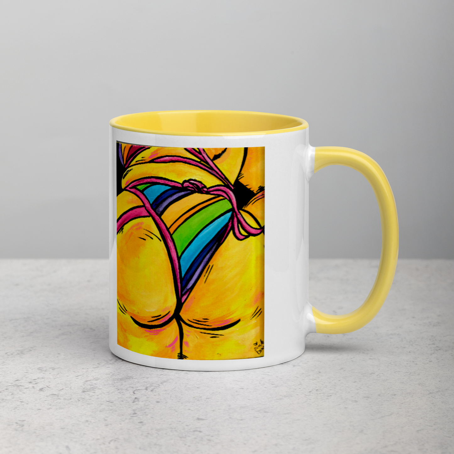 Yellow Booty Mug