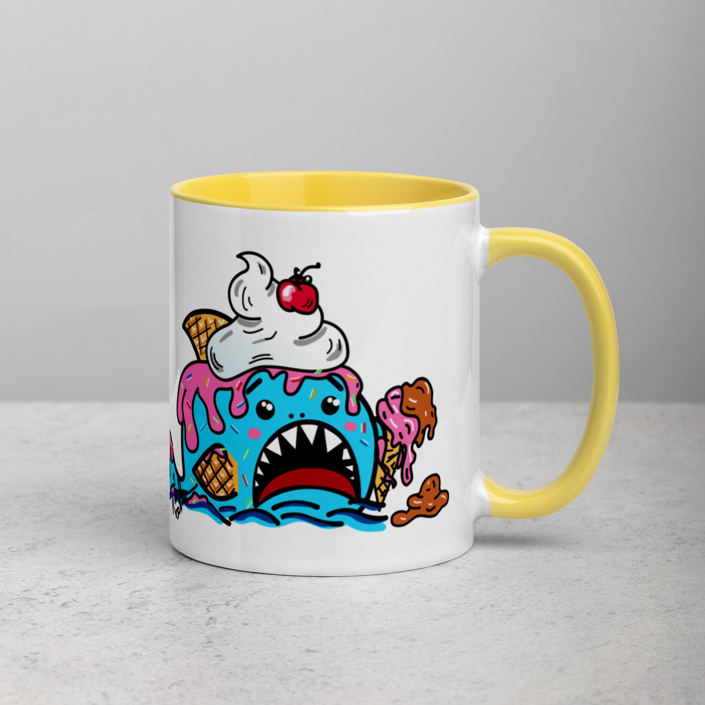 Halloween Sharks Mug- Ice Cream Shark (11oz)