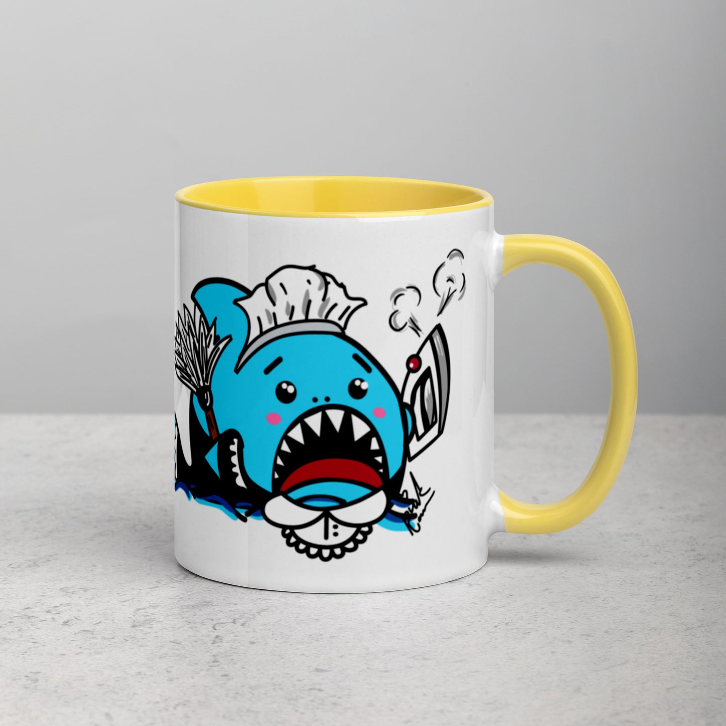 Halloween Sharks Mug- Maid Shark (11oz)